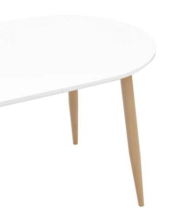 Стол обеденный Берген раскладной 120-180*80 белый (Стол обеденный Берген белый)