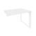 Стол-приставка на О-образном м/к к опорным элементам Onix O.MO-SPR-1.7 980x720x750 (Тиквуд Светлый/Белый Металл)