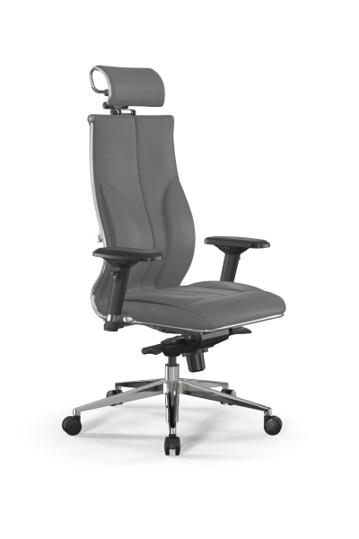 Кресло для руководителя Метта Samurai B2-11D - Infinity /Kc06/Wm06/D04P/H2cL-3D(M06.B32.G11.W03) (Серый)