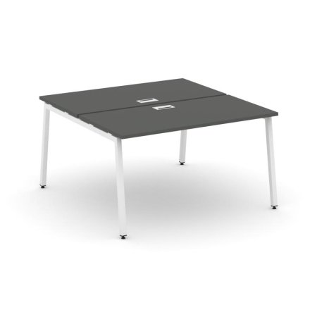 Рабочая станция 2-х сторонняя SN-4A.DRS-022 (1180х1632х750) (Антрацит/Металл Белый)