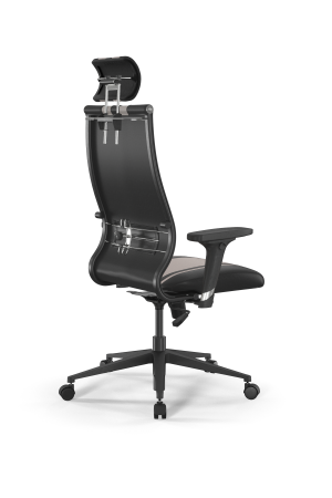 Кресло для руководителя Метта Sit 10 B2-187D - Extra /Kb40/Wh40/D02P/H3mL-G-2D(M09.B11.G19.W02) (Черный | Светло-бежевый)