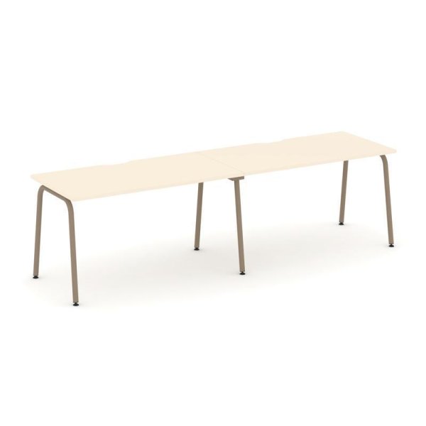 Рабочая станция 2 места ES.RS-2.3-VK (2760х730х750) (Сатин/Металл Латте)