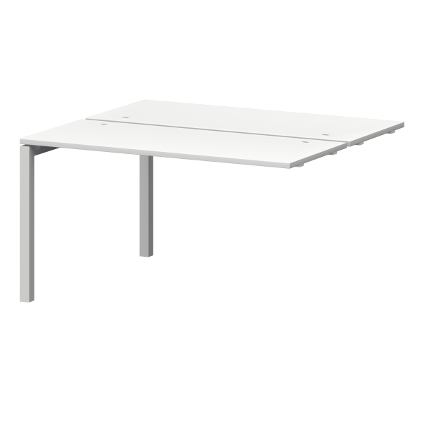 Модуль двойной универсальный на металлокаркасе Смарт СМС2-П-12К.120Э.Пр50 1200x1236x750 (Белый/Белый)