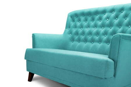 Диван 2-местный Caprize (1620x790x1000) Голубой (Голубой)