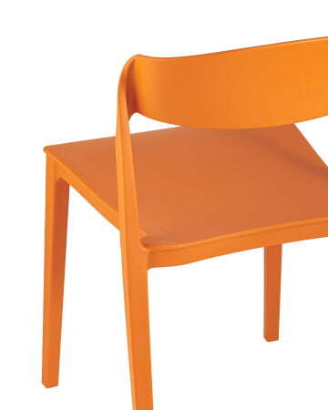 Стул Moris пластик оранжевый (Стул пластиковый Moris оранжевый)