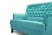 Диван 2-местный Caprize (1620x790x1000) Голубой (Голубой)