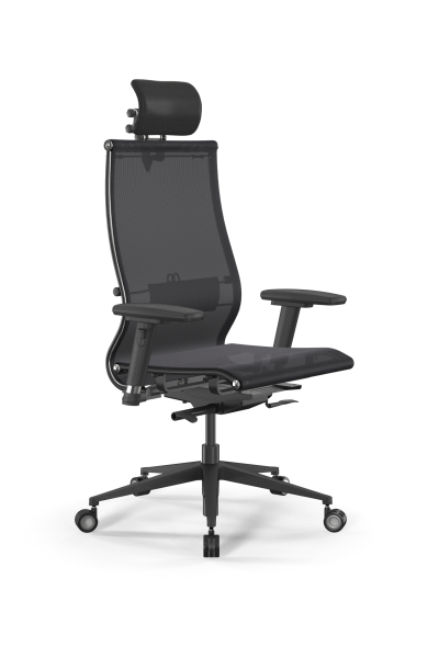 Кресло для руководителя Метта SynchroSit 10 L2-107D - TV /Km00/Nb00/D03P/H3mL-3D(M24.B11.G19.W04) (Черный)