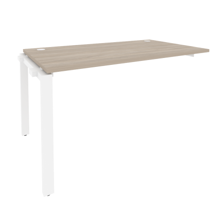 Наборный элемент рабочей станции на П-образном м/к Onix O.MP-1.NRS-3.8 1380x800x750 (Дуб Аттик/Белый Металл)