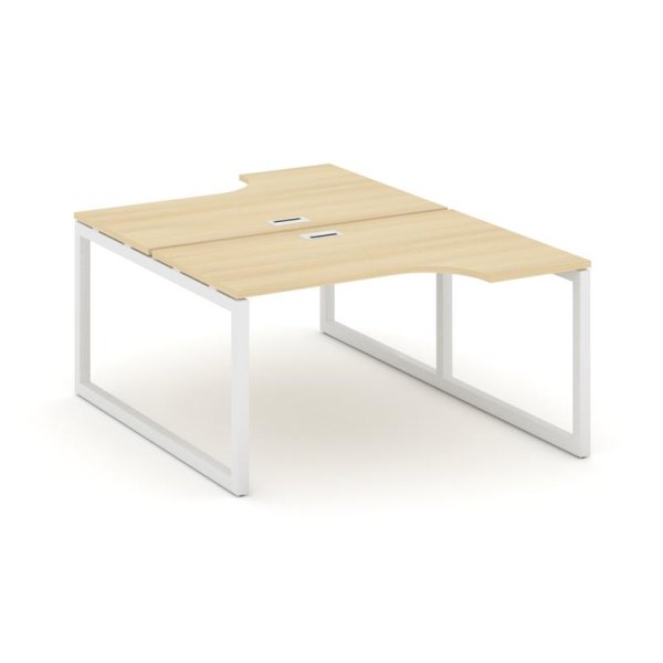 Рабочая станция эргономичная SN-5O.DRPA-011 (1380х1432/1992х750) (Акация Лорка/Металл Белый)