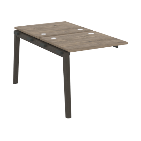 Наборный элемент рабочей станции на деревянных опорах Onix Wood OW.2.NRS-0.7 780x1475x750 (Тиквуд Темный/Дуб Темный)