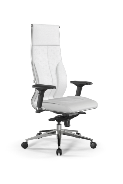 Кресло для руководителя Метта Samurai B1-11D - Infinity /Kc06/Wm06/D04P(M06.B32.G11.W03) (Белый)