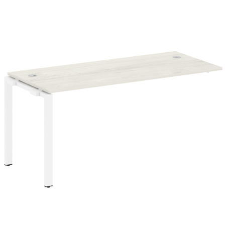 Проходной наборный элемент рабочей станции Metal System Style БП.ПРС-СП-1.4 1600x720x750 (Дуб Наварра/Белый металл)