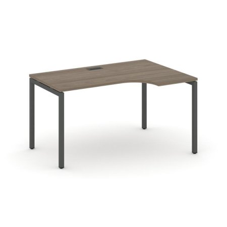 Стол рабочий эргономичный SN-4P.SPA-021(R) (1380х800/980х750) (Вяз Благородный/Металл Антрацит)