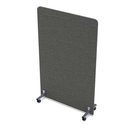 Акустическая мобильная перегородка SOFTOffice 011.МП.1016 1000x377x1600 (Silver)
