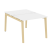 Рабочая станция на деревянных опорах Onix Wood OW.D.RS-2.1.7 980x1475x750 (Тиквуд Светлый/Дуб Темный)