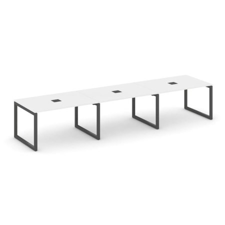 Стол переговорный SN-5O.SPRG-023 (4410х980х750) (Белый/Металл Антрацит)