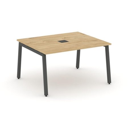 Стол переговорный SN-5A.SPRG-032 (1180х1180х750) (Тиквуд Светлый/Металл Антрацит)