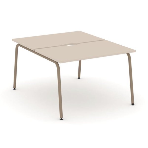 Рабочая станция 2 места ES.D.RS-2.2-VK (1180х1500х750) (Капучино/Металл Латте)