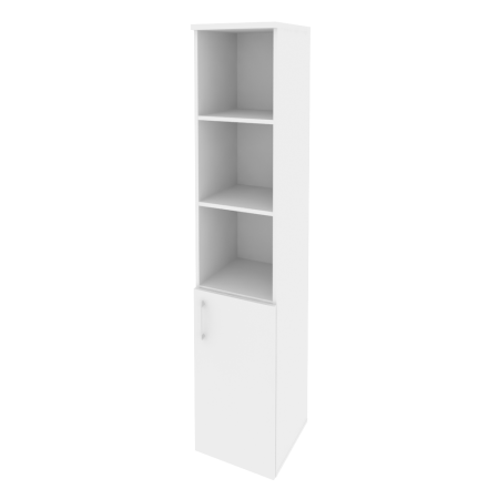 Шкаф высокий узкий правый Onix O.SU-1.1R 400x420x1977 (Белый Бриллиант)