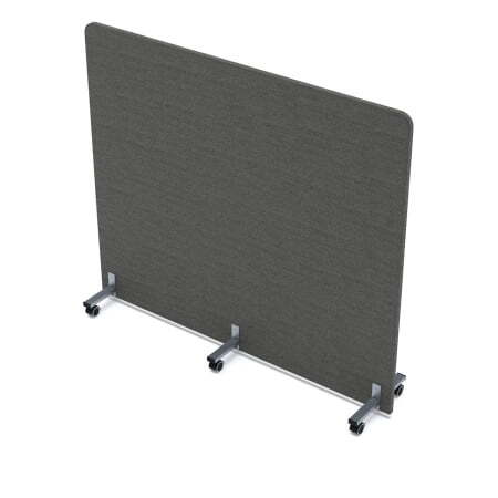 Акустическая мобильная перегородка SOFTOffice 011.МП.1614 1600x377x1400 (Silver)