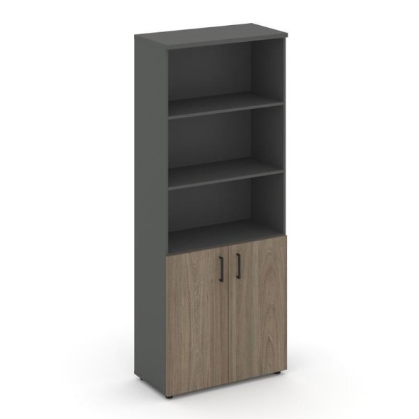 Шкаф высокий широкий SN.STS.E-101 (796х400х1982) (Антрацит/Вяз Благородный)