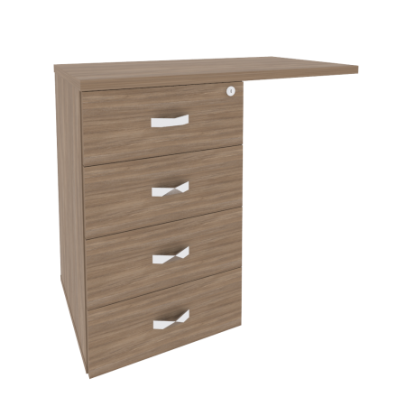 Тумба приставная универсальная л/пр Onix O.TPU-4 842x460x750 (Дуб Аризона)