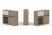 Тумба двойная + низкая надставка ES.NB.2N-14 (1500х410х1135) (Латте/Тиквуд Светлый)