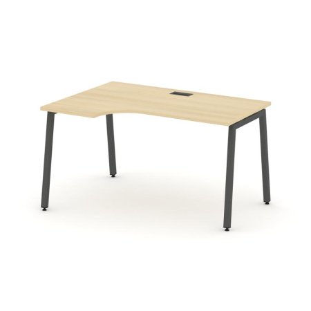 Стол рабочий эргономичный SN-4A.SPA-021(L) (1380х800/980х750) (Акация Лорка/Металл Антрацит)