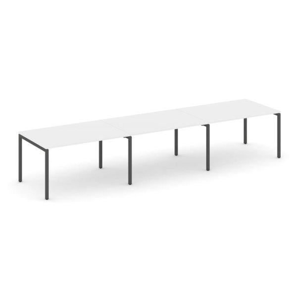 Стол переговорный SN-4P.SPRG-023.3 (4410х980х750) (Белый/Металл Антрацит)