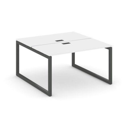 Рабочая станция 2-х сторонняя SN-5O.DRS-013 (1380х1432х750) (Белый/Металл Антрацит)
