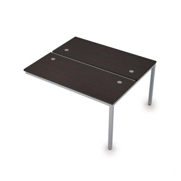 6МБК.269 Сдвоенные бенч-системы, конечный модуль (1400x1235x750) (Венге/Алюминий матовый)