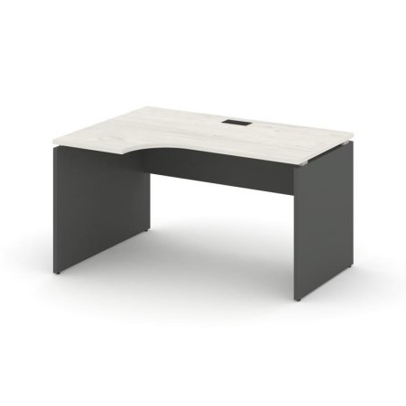 Стол рабочий эргономичный SN-D.SPA-002(L) (1580х600/980х750) (Дуб Наварра/Антрацит)
