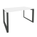 Стол рабочий на О-образном м/к Onix O.MO-SP-3.8 1380x800x750 (Тиквуд Темный/Белый Металл)