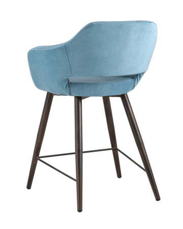 Стул полубарный Саймон велюр пыльно-голубой (Стул полубарный Саймон пыльно-голубой)