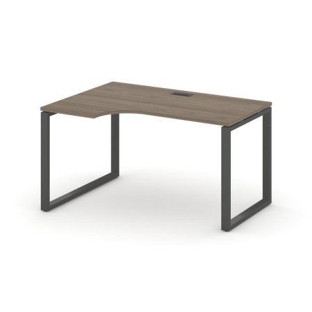 Стол рабочий эргономичный SN-6O.SPA-001(L) (1380х600/980х750) (Вяз Благородный/Металл Антрацит)