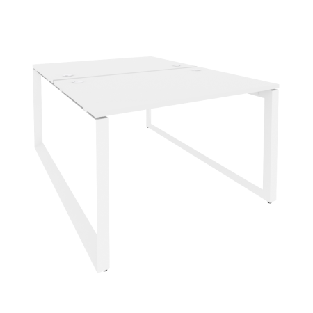 Рабочая станция на О-образном м/к Onix O.MO-D.RS-2.2.8 1180x1635x750 (Белый Бриллиант/Белый Металл)