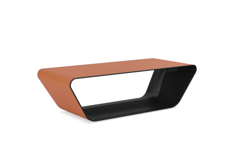 Столик журнальный BUGATTI (1600x700x450) (Оранжевая кожа MA1-30)