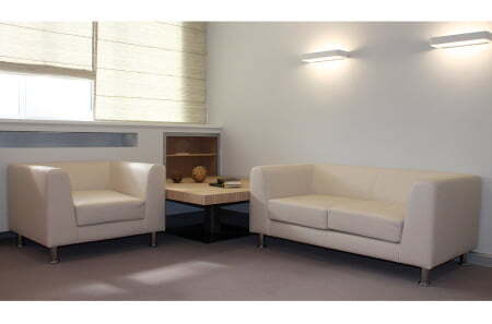 EVA Диван 2-местный (БЕЖЕВЫЙ/КОЖА)