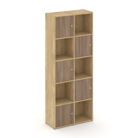 Стеллаж Locker Plus LK.K-008 798x350x1983 (Тиквуд Светлый | Дуб Аризона)