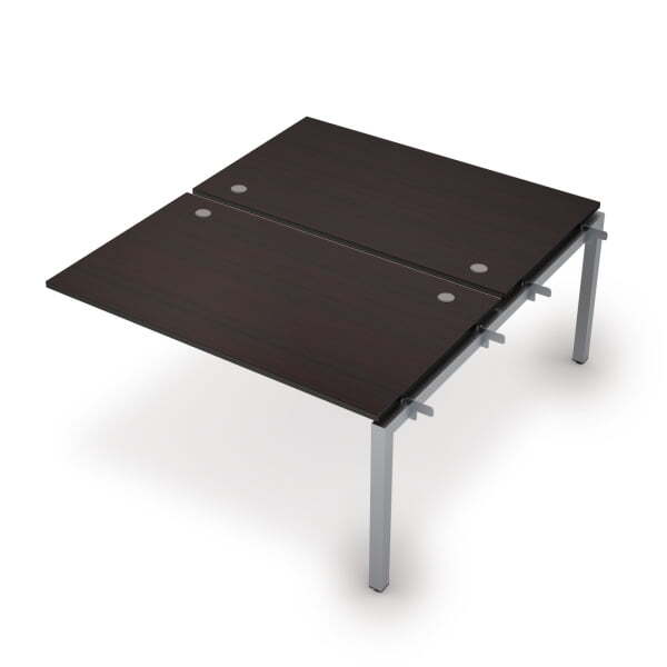 6МБС.5289 Бенч-система на 2 рабочих места, средний модуль (1400x1635x750) (Венге/Алюминий матовый)