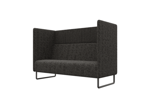 Диван двухместный BROS-2 (Ness 012/Металл Черный)