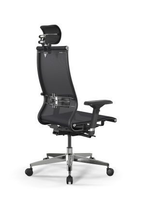 Кресло для руководителя Метта SynchroSit 10 L2-107D - TV /Km00/Nb00/D04P/H3mL-3D(M24.B22.G18.W03) (Черный)