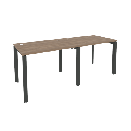 Рабочая станция на П-образном м/к Onix O.MP-RS-2.1.7 1960x720x750 (Дуб Аризона/Черный металл)