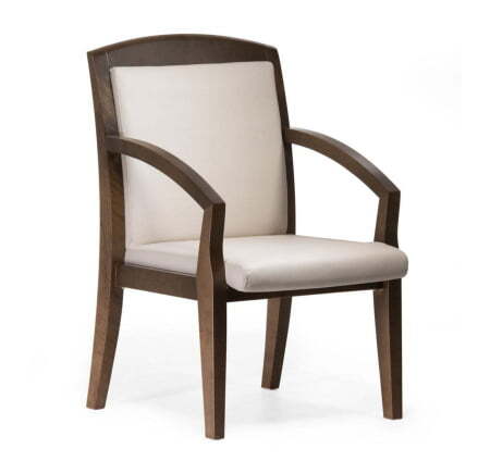 SENATOR Кресло на 4-х опорах (Бежевый/Темный орех)