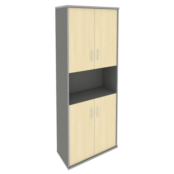 Шкаф Riva А.СТ-1.5 770x365x1980 (Клен-Металлик)