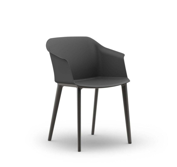 CORFU КРЕСЛО ПЛАСТИК (Антрацит)