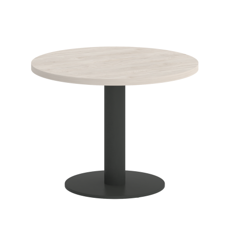 Стол журнальный круглый VR.SP-5-60.1G 600x600x450 (Денвер Светлый/Антрацит Металл)