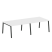 Стол для переговоров (2 столешницы) на А-образном м/к Metal System Style БА.ПРГ-2.3 2800x1235x750 (Дуб наварра/Серый металл)