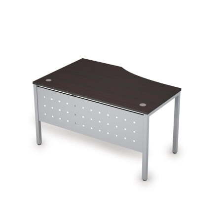 6МК.023 Стол криволинейн.прав. (1400x900x750) (Венге/Алюминий матовый)