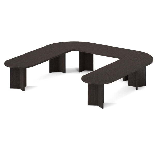 POS/SIR Стол перег. П-обр L370 (ОРЕХ)